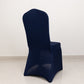 Navy Blue Premium Spandex Stretch Fitted Banquet Chair Cover With Foot Pockets - 220 GSM