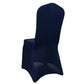 Navy Blue Premium Spandex Stretch Fitted Banquet Chair Cover With Foot Pockets - 220 GSM