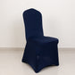 Navy Blue Premium Spandex Stretch Fitted Banquet Chair Cover With Foot Pockets - 220 GSM