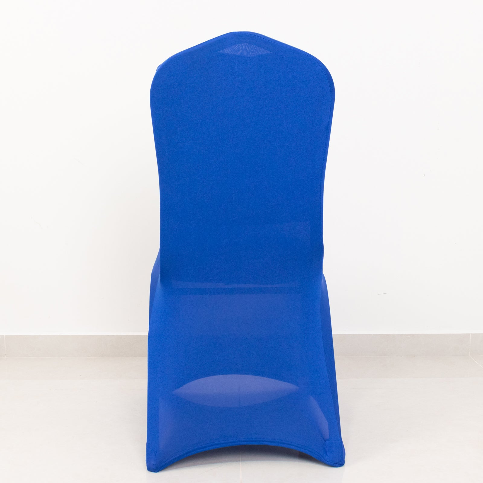 Royal Blue Fitted Banquet Chair Cover with Foot Pockets