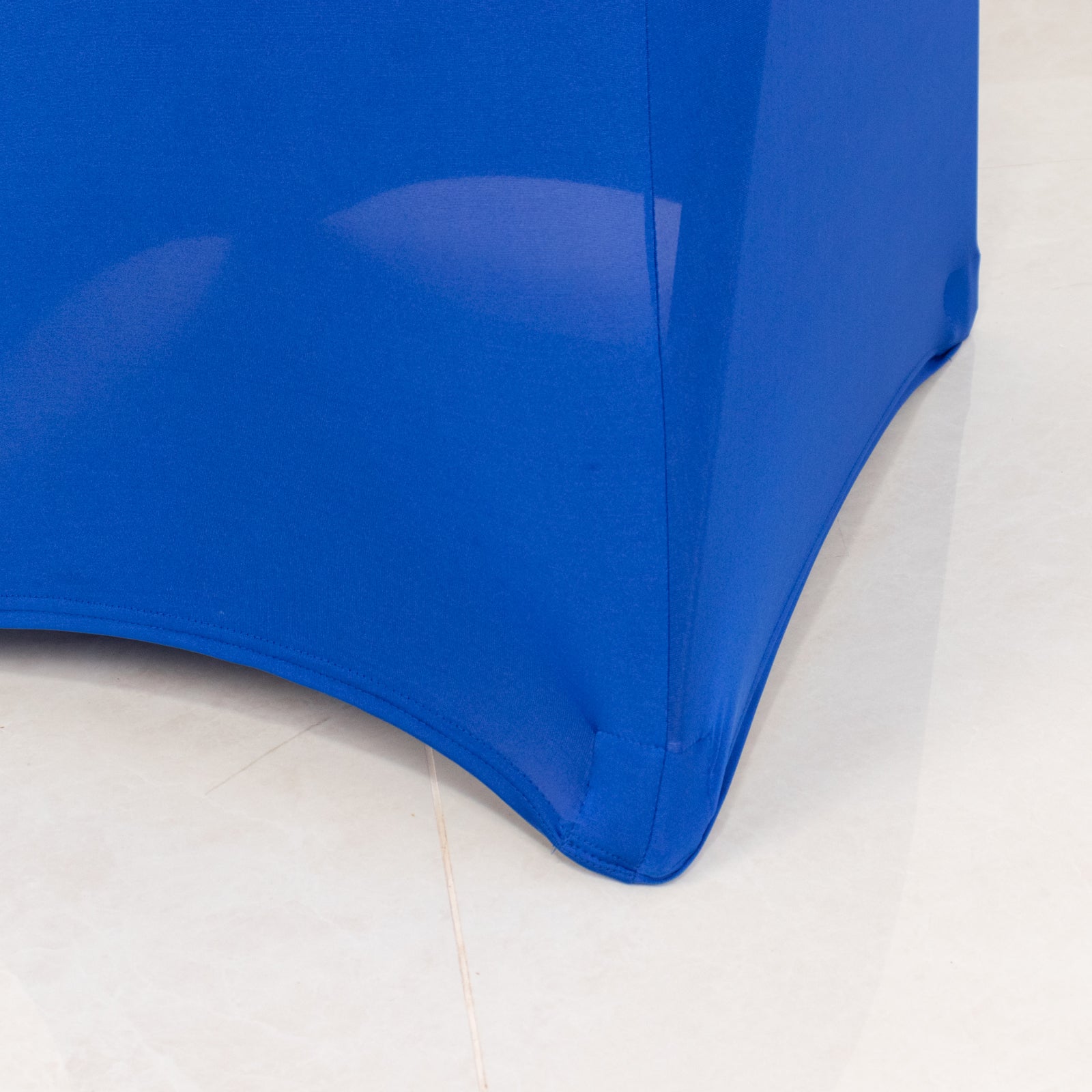 Royal Blue Fitted Banquet Chair Cover with Foot Pockets