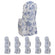 Blue french toile