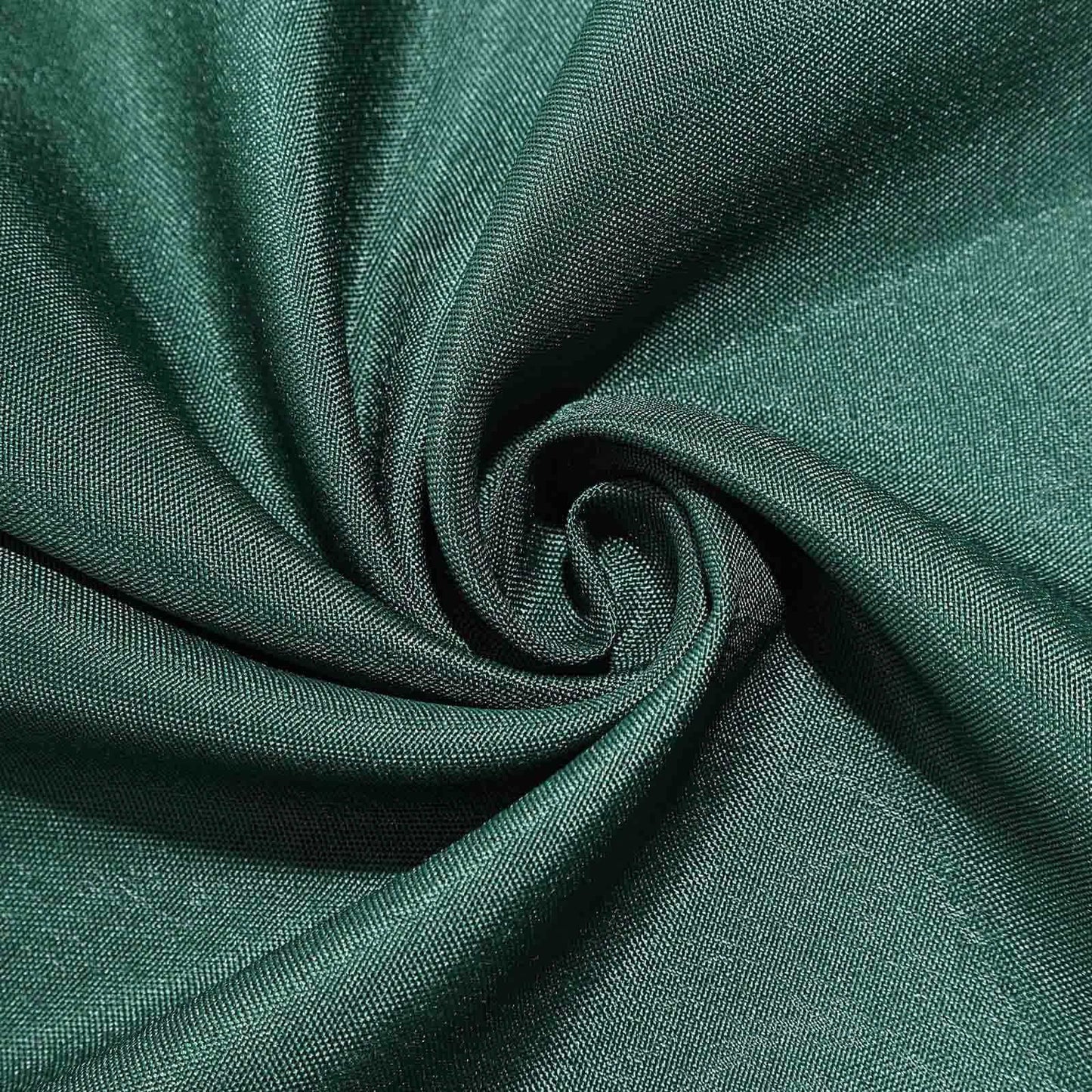 10 Pack Hunter Emerald Green Polyester Banquet Chair Covers, Reusable Stain Resistant Slip On Chair Covers