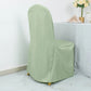 10 Pack Sage Green Polyester Banquet Chair Covers, Reusable Stain Resistant Slip On Chair Covers
