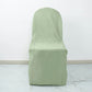 10 Pack Sage Green Polyester Banquet Chair Covers, Reusable Stain Resistant Slip On Chair Covers