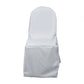 Silver Polyester Banquet Chair Cover, Reusable Stain Resistant Chair Cover