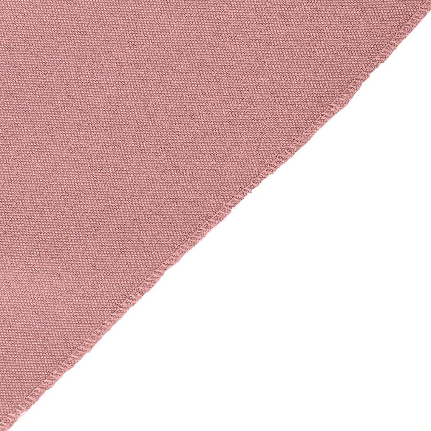 Dusty rose polyester fabric for chair covers, reusable and stain resistant.