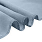 10 Pack Dusty Blue Polyester Folding Chair Covers, Reusable Stain Resistant Slip On Chair Covers