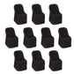 10 Pack Black Polyester Folding Chair Covers, Reusable Stain Resistant Slip On Chair Covers
