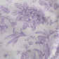 White lavender lilac floral pattern chair cover for folding chairs.