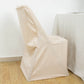 Beige Lifetime Polyester Reusable Folding Chair Cover, Durable Chair Cover
