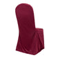 Burgundy Stretch Slim Fit Scuba Banquet Chair Cover, Wrinkle Free Durable Slip On Chair Cover