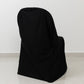 Scuba Stretch Folding Chair Cover Black - Wrinkle Free & Durable Slipcover