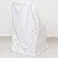 Scuba Stretch Folding Chair Cover White - Wrinkle Free & Durable Slipcover