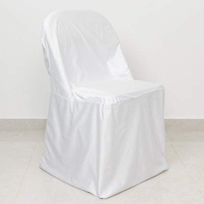 Premium Scuba White Folding Chair Cover