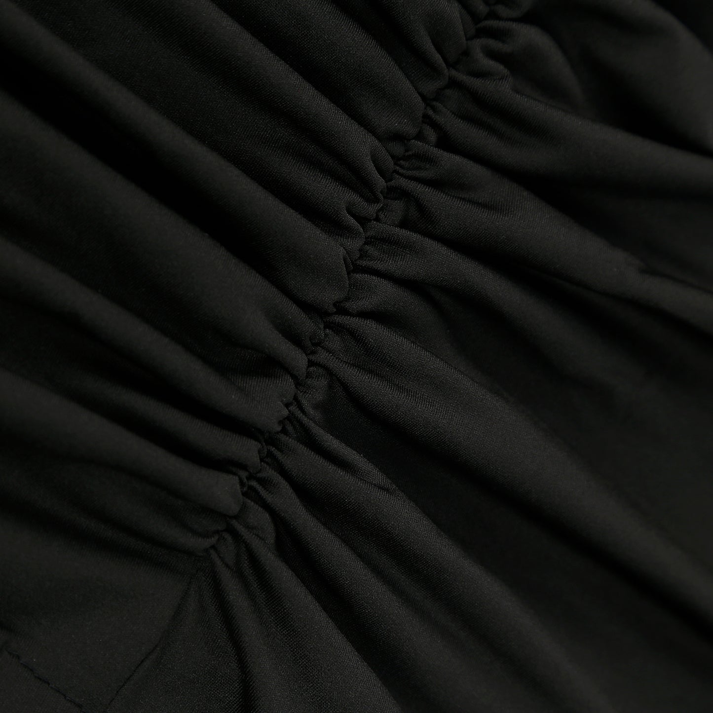 Spandex Folding Chair Cover Black with Ruched Swag Back and Foot Pockets – Fitted Stretch Slipcover