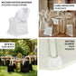 Spandex Folding Chair Cover with Ruched Swag Back and Foot Pockets – Fitted Stretch Slipcover