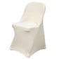 Beige Spandex Stretch Fitted Folding Chair Cover - 160 GSM
