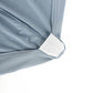 10 Pack Dusty Blue Spandex Folding Slip On Chair Covers, Stretch Fitted Chair Covers - 160 GSM