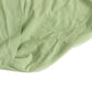 Sage green spandex folding chair cover with rhinestone sash.
