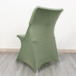 Dusty Sage Green Spandex Fitted Folding Chair Cover - 160 GSM