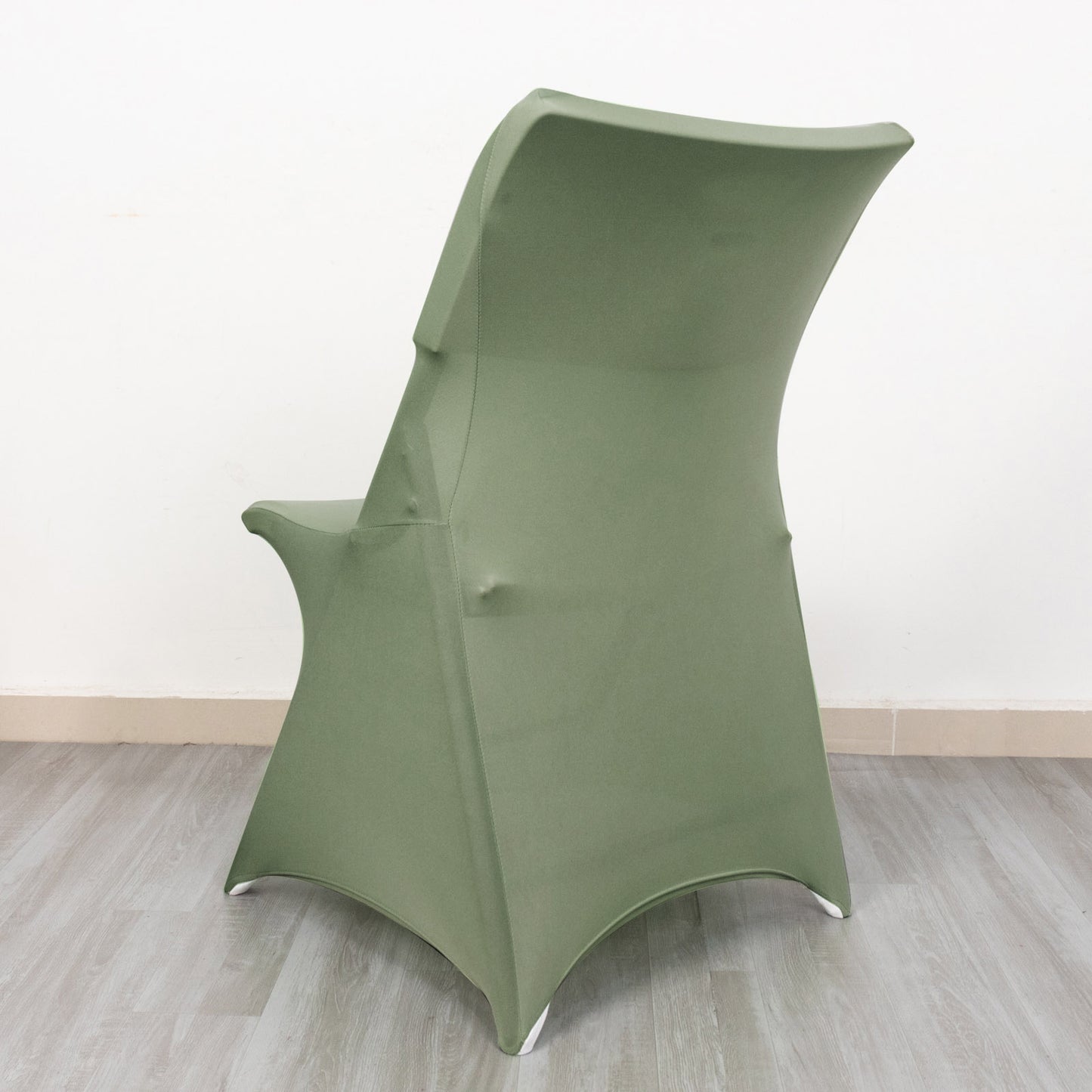 Dusty Sage Green Spandex Fitted Folding Chair Cover - 160 GSM