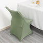 Dusty Sage Green Spandex Fitted Folding Chair Cover - 160 GSM