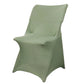 Dusty Sage Green Spandex Fitted Folding Chair Cover - 160 GSM