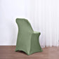 10 Pack Dusty Sage Green Spandex Folding Slip On Chair Covers, Stretch Fitted Chair Covers - 160 GSM