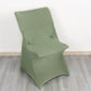 Dusty Sage Green Spandex Fitted Folding Chair Cover - 160 GSM