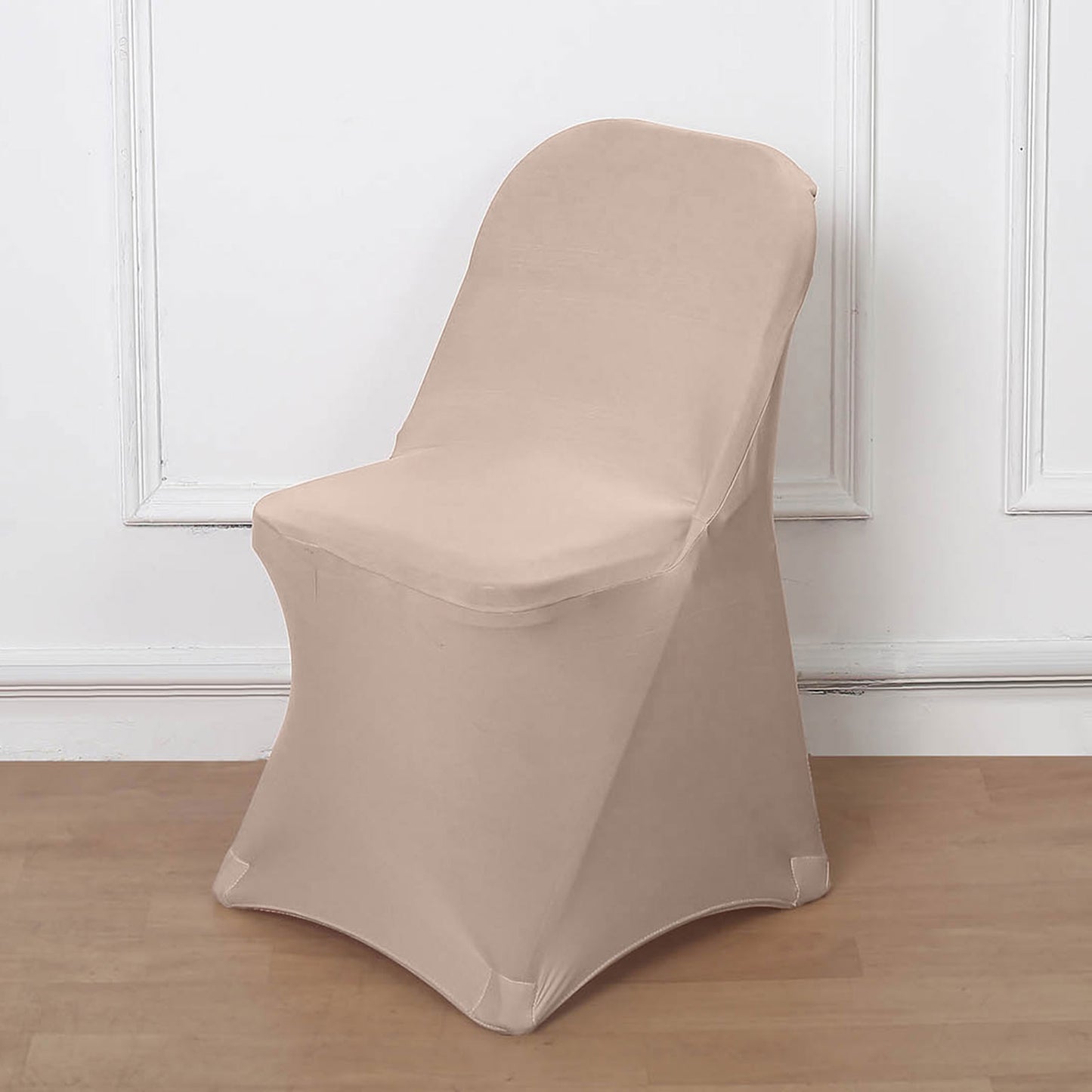 Nude Spandex Stretch Fitted Folding Chair Cover - 160 GSM