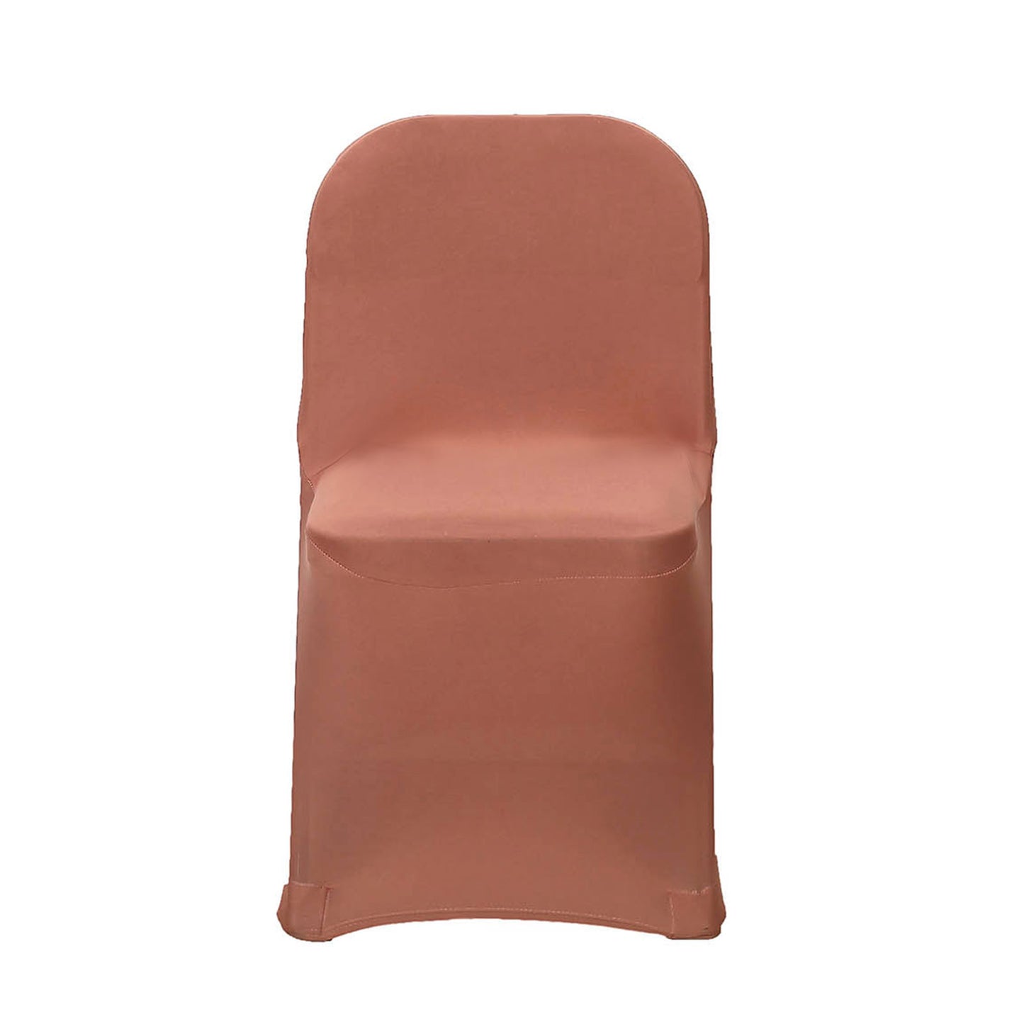 Terracotta Spandex Stretch Fitted Folding Chair Cover - 160 GSM