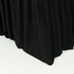 Black Spandex Pleated Lifetime Folding Chair Cover – Stretch Slipcover with Floor-Length Skirt, Also Fits Standard Chairs