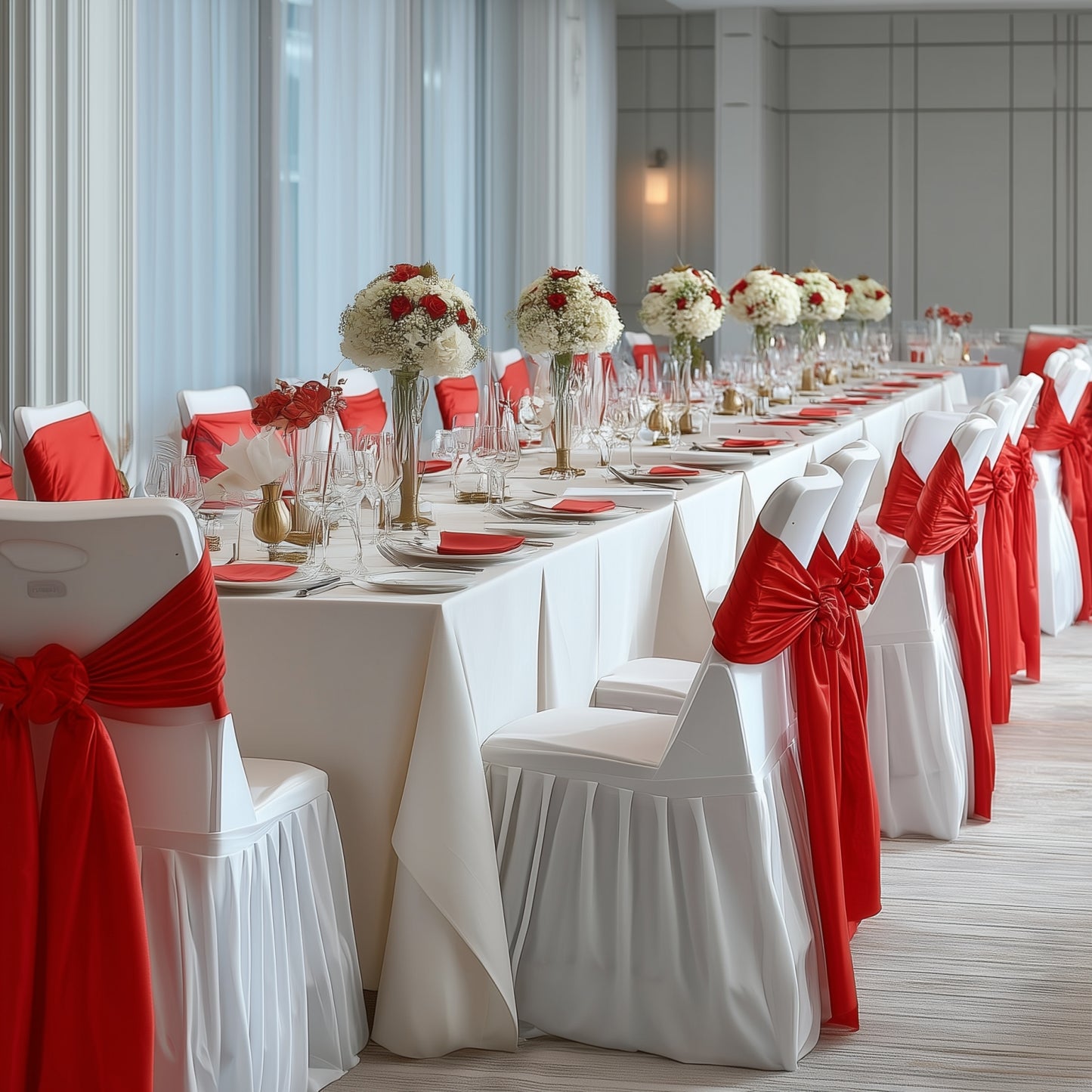 White Spandex Pleated Lifetime Folding Chair Cover – Stretch Slipcover with Floor-Length Skirt, Also Fits Standard Chairs