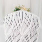 White Black Spandex Fitted Banquet Chair Cover With Wave Embroidered Sequins