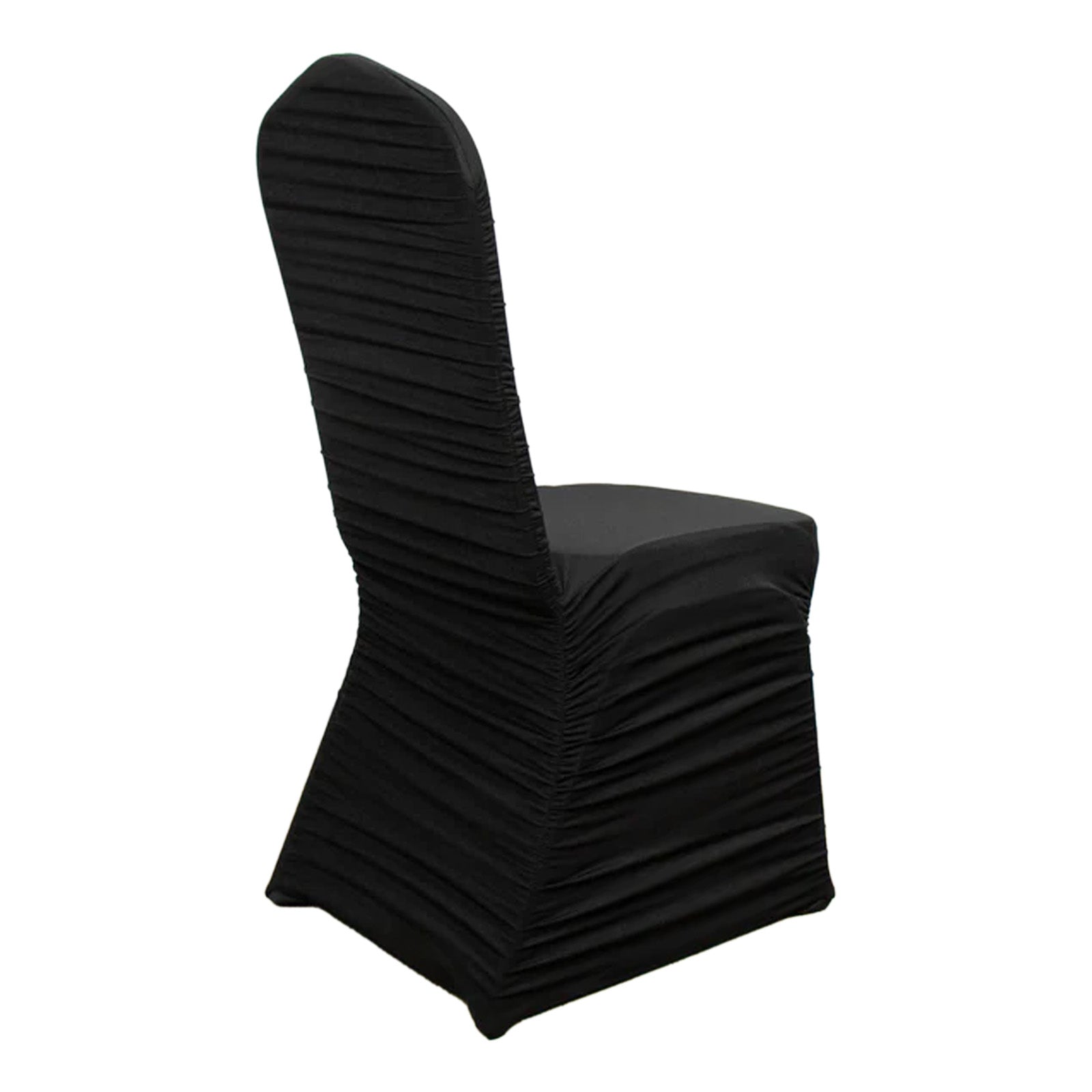 Black fitted spandex banquet chair cover #whtbkgd