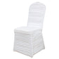 White Rouge Stretch Spandex Fitted Banquet Chair Cover