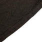 Black spandex banquet chair cover with silver rhinestone sash.