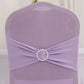 Lavender Lilac Spandex Banquet Chair Cover with Silver Rhinestone Buckled Sash Band, Stretched Fitted Slip On Chair Cover