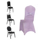 Lavender Lilac Spandex Banquet Chair Cover with Silver Rhinestone Buckled Sash Band, Stretched Fitted Slip On Chair Cover