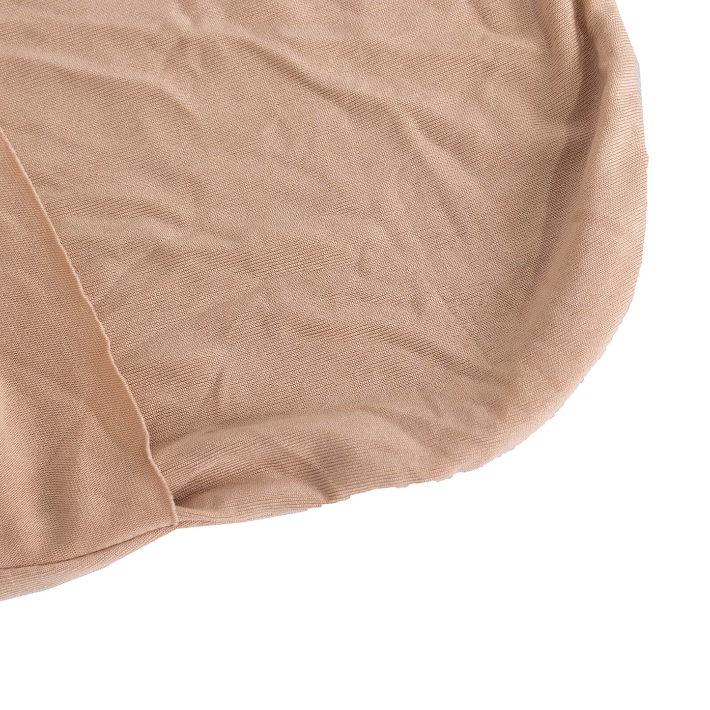 Nude Spandex Banquet Chair Cover with Silver Rhinestone Buckled Sash Band, Stretched Fitted Slip On Chair Cover