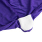 Purple Spandex Banquet Chair Cover with Silver Rhinestone Buckled Sash Band, Stretched Fitted Slip On Chair Cover