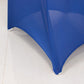 Royal Blue Spandex Banquet Chair Cover with Silver Rhinestone Buckled Sash Band, Stretched Fitted Slip On Chair Cover