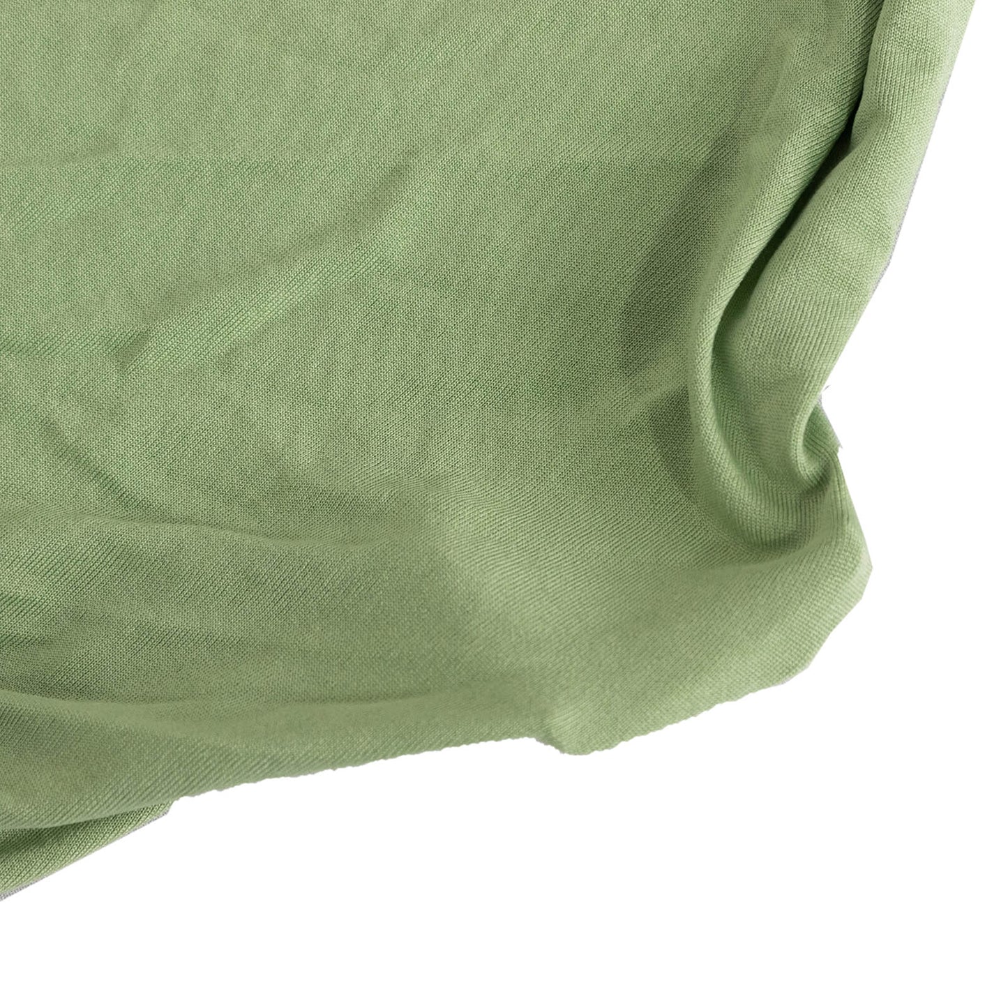 Sage green spandex banquet chair cover with rhinestone sash.