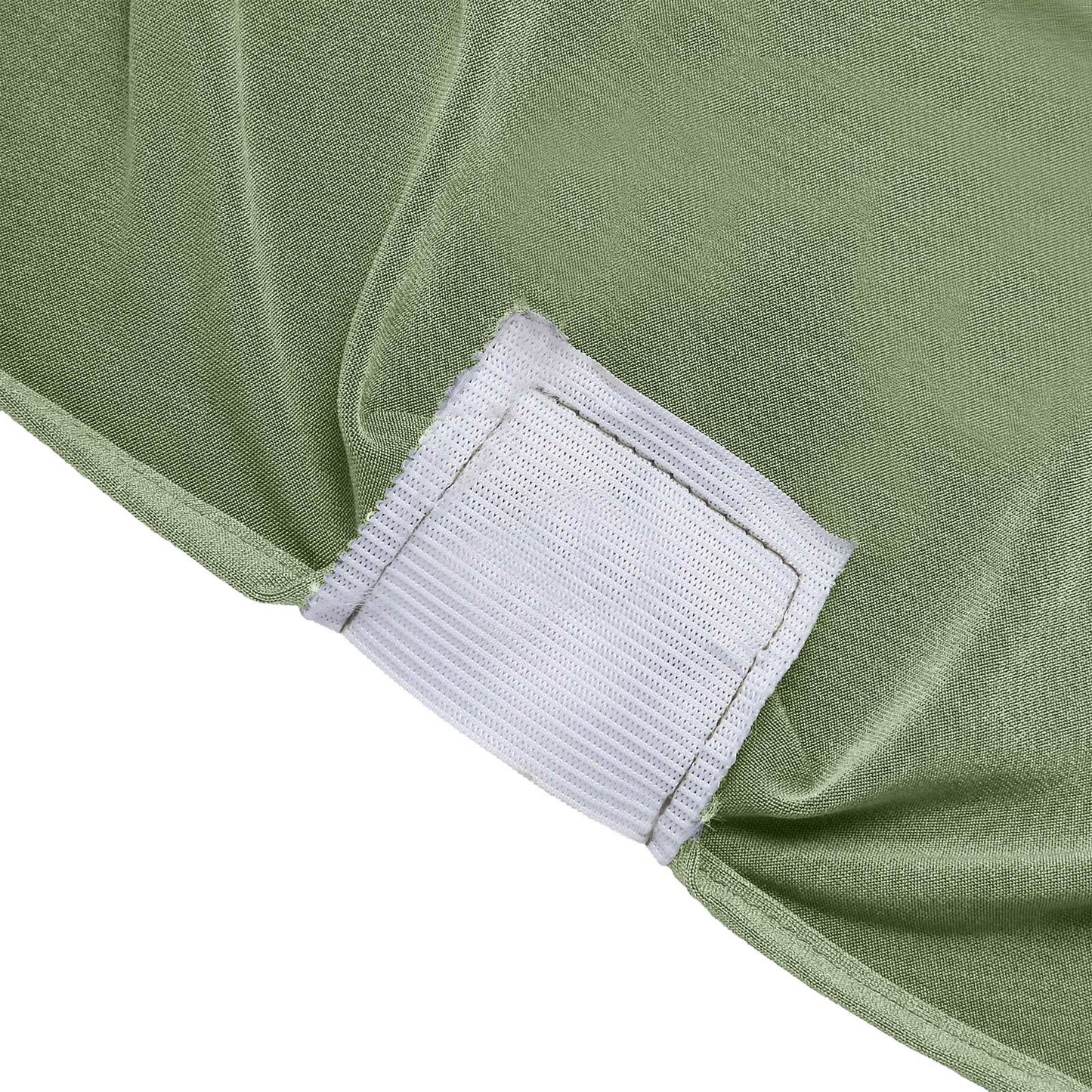 10 Pack Dusty Sage Green Spandex Fitted Banquet Chair Covers, Reusable Stretched Slip On Chair Covers