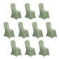 10 Pack Dusty Sage Green Spandex Fitted Banquet Chair Covers, Reusable Stretched Slip On Chair Covers