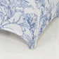 10 Pack Spandex Chair Covers for Banquet Chairs – White Blue French Toile Reusable Stretch Slip-On Floral Covers
