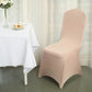 Nude Spandex Stretch Fitted Banquet Chair Cover - 160 GSM