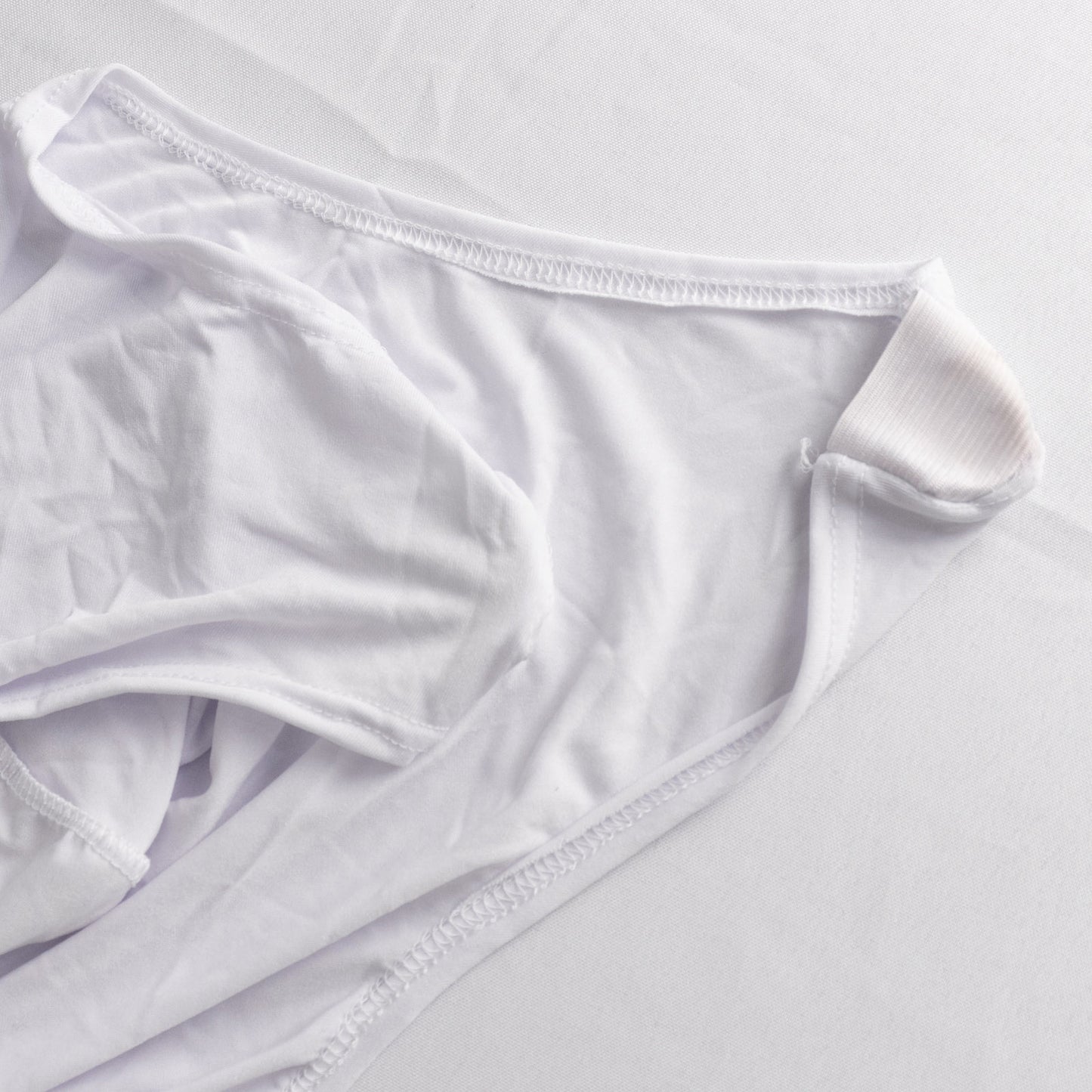 3-Way Open Arch White Premium Stretch Spandex Wedding Chair Cover, Fitted Banquet Chair Cover with Foot Pockets - 160 GSM