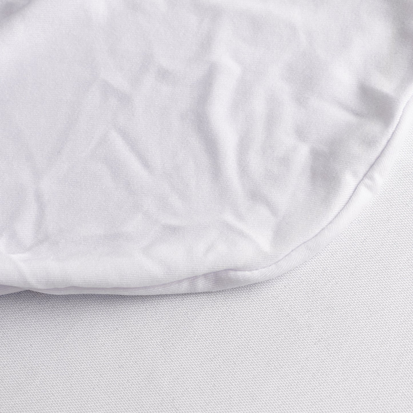 3-Way Open Arch White Premium Stretch Spandex Wedding Chair Cover, Fitted Banquet Chair Cover with Foot Pockets - 160 GSM